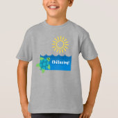 Schroefvormig ontwerp - Kinderen T-shirt (Voorkant)