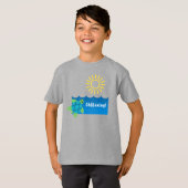 Schroefvormig ontwerp - Kinderen T-shirt (Voorkant volledig)