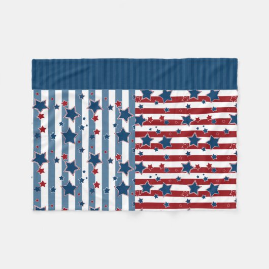 Schroefvormig patroon in rode en blauwe tinten wer fleece deken (Voorkant (Horizontaal))