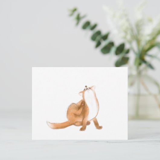 Schroefvos Briefkaart (Staand voorkant)