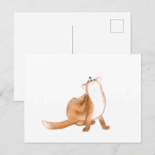 Schroefvos Briefkaart (Voorkant / Achterkant)