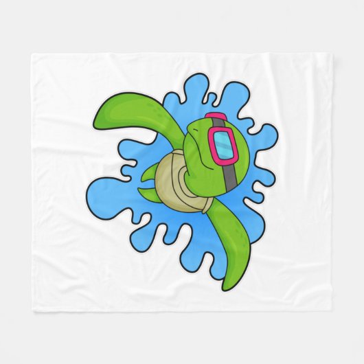 Schroefzwembril Fleece Deken (Voorkant (Horizontaal))