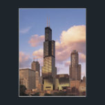 Schroeit het Briefkaart van de Toren - Toren<br><div class="desc">Schroeit Tower* van Chicago,  IL,  de V.S.  Genomen in 1998 *Now gekend als Toren Willis.</div>