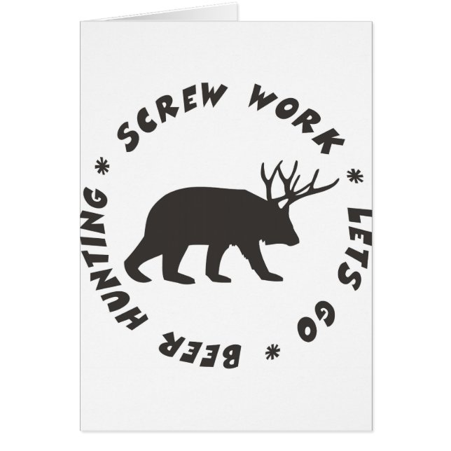 schroeven, bier jagen (Voorkant)