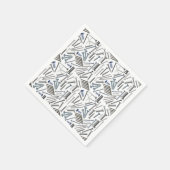 Schroeven en nagels x4 servet (Hoek)