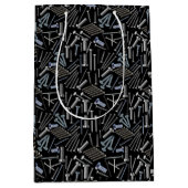 Schroeven en nagels x4 Zwart BG Medium Cadeauzakje (Voorkant)