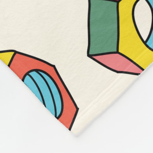 Schroeven en schroeven naadloos patroon fleece deken (Hoek)