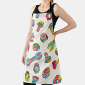 Schroeven en schroeven naadloos patroon schort (Insitu)