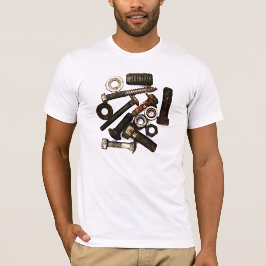 schroeven, moeren en bouten t-shirt (Voorkant)
