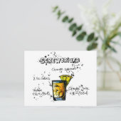 schroevendraaier Cocktail Recipe Briefkaart (Staand voorkant)