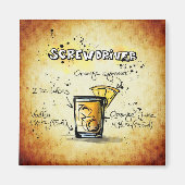 schroevendraaier Cocktail Recipe Gold Bar Magneet (Voorkant)
