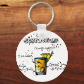 schroevendraaier Cocktail Recipe Sleutelhanger (Voorkant)