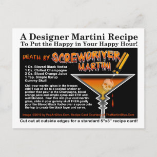 Schroevendraaier Halloween Martini Recept Briefkaa Briefkaart