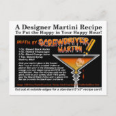 Schroevendraaier Halloween Martini Recept Briefkaa Briefkaart (Voorkant)
