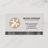 schroevendraaier | Muur- en woudhout Visitekaartje (Voorkant)