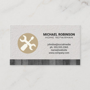 schroevendraaier   Muur- en woudhout Visitekaartje