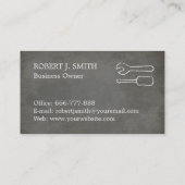 Schroevendraaier Spanner Beton Visitekaartjes (Achterkant)