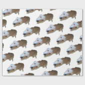 Schroffig dog-opvulpapier cadeaupapier (Vlak)