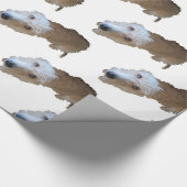 Schroffig dog-opvulpapier cadeaupapier (Hoek)