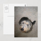 Schroffige schattige hond briefkaart (Voorkant / Achterkant)
