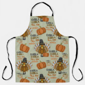 Schrok tot je wiebelt aangepaste Thanksgiving Schort (Voorkant)