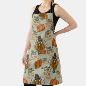 Schrok tot je wiebelt aangepaste Thanksgiving Schort (Insitu)