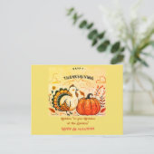 Schrok tot je Wobbelt Uitnodiging Briefkaart (Staand voorkant)