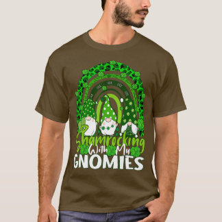 Schrokken met mijn Gnomies Rainbow Leopard St Pat T-shirt