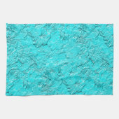 Schrokken petunias, Aqua Blue-Kitchen Towelen Theedoek (Horizontaal)