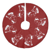 Schrokken van de stier van de kerstboom van de sti imitatie linnen kerstboom kleed (Voorkant)