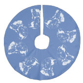 Schrokken van de stier van de kerstboom van de sti imitatie linnen kerstboom rok (Voorkant)