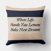 Schroom/zwarte dikke streep omkeerbare piloot kussen (Achterkant)