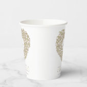 Schroomtulpen met bruine-inktvlek papieren bekers (Links)