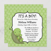 Schroop groene Stippen Babyschoenen Kaart (Voorkant / Achterkant)