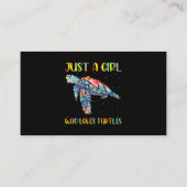 Schroop Waterverf Zee oceaan alleen maar een meisj Visitekaartje (Achterkant)