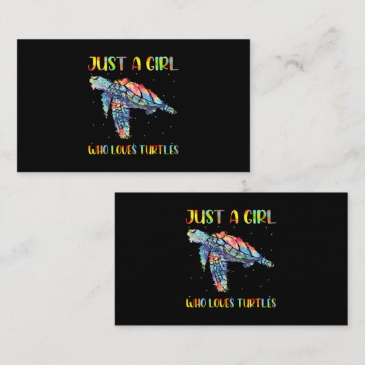 Schroop Waterverf Zee oceaan alleen maar een meisj Visitekaartje (Voorkant / Achterkant)