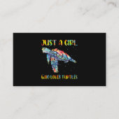 Schroop Waterverf Zee oceaan alleen maar een meisj Visitekaartje (Voorkant)