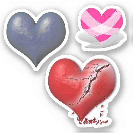 Schroot boek gebroken harten Anti Valentijnsdag Sticker (Voorkant)