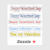 Schroot boek Happy Valentine's Day Sticker (Vel)