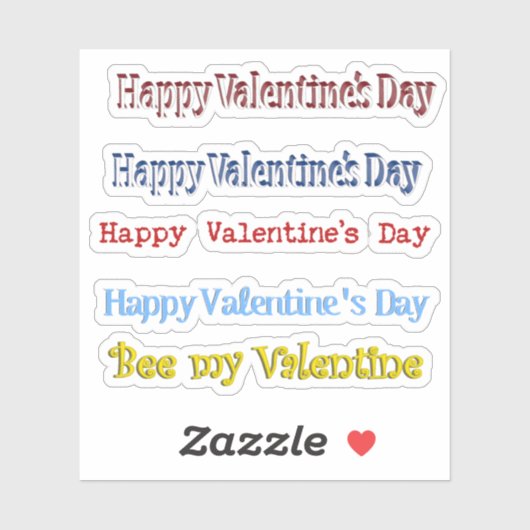 Schroot boek Happy Valentine's Day Sticker (Vel)