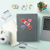 Schroot boek harten Valentijnsdag Sticker (iPad Cover)