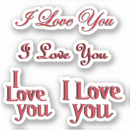 Schroot boek Ik hou van je Valentijn Sticker (Voorkant)