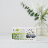 Schroot en auto recycling visitekaartje (Staand voorkant)