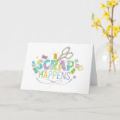 Schroot gebeurt Grappige Quilten en Naaien Aquarel Kaart (Gele Bloem)