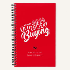 SCHROOT KOPEN, OUDE BATTERIJ KOPEN NOTITIEBOEK