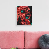 Schroot metaal canvas afdruk (Insitu (Woonkamer))