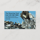 Schroot-metaalrecyclinginrichting Visitekaartje (Voorkant)