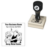Schroot Metal Dealer Rubber Stamp Rubberstempel (Gestempeld)