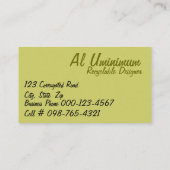 Schroot papier op kurkfoto-rand Sjabloon Visitekaartje (Achterkant)