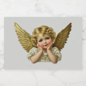 Schroot sticker - Angel handen op hoofd 1 (Enkel label)